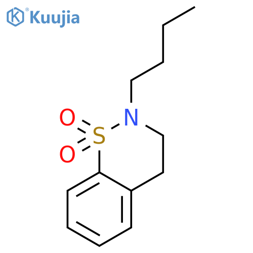 2H-1,2-Benzothiazine, 2-butyl-3,4-dihydro-, 1,1-dioxide structure