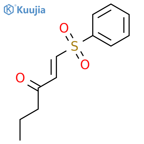1-Hexen-3-one, 1-(phenylsulfonyl)-, (E)- structure