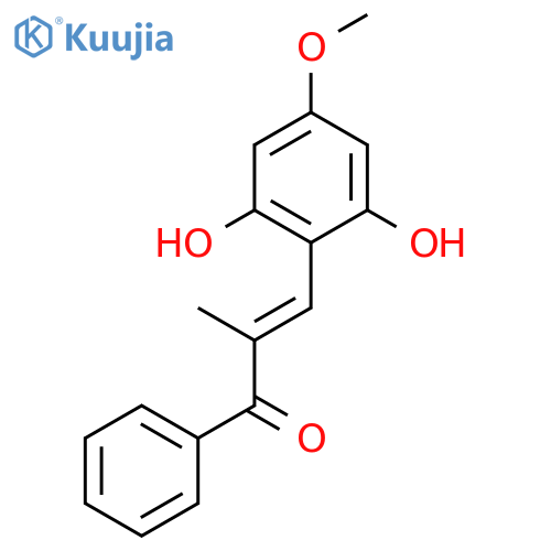 2-Propen-1-one, 3-(2,6-dihydroxy-4-methoxyphenyl)-2-methyl-1-phenyl- structure