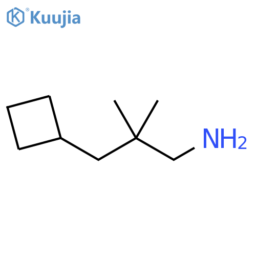 3-cyclobutyl-2,2-dimethylpropan-1-amine structure
