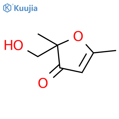 3(2H)-Furanone, 2-(hydroxymethyl)-2,5-dimethyl- structure
