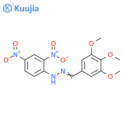 Benzaldehyde, 3,4,5-trimethoxy-, (2,4-dinitrophenyl)hydrazone structure