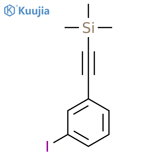 2-(3-iodophenyl)ethynyltrimethylsilane structure
