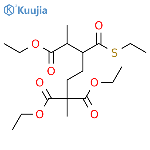 2,2,6-HEPTANETRICARBOXYLIC ACID, 5-[(ETHYLTHIO)CARBONYL]-, TRIETHYL ESTER structure