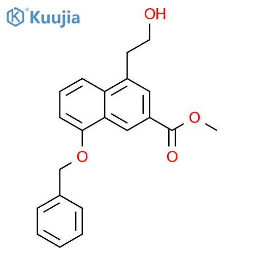 methyl 8-(benzyloxy)-4-(2-hydroxyethyl)-2-naphthoate structure