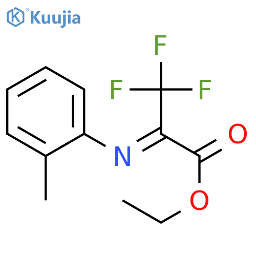 Propanoic acid, 3,3,3-trifluoro-2-[(2-methylphenyl)imino]-, ethyl ester structure