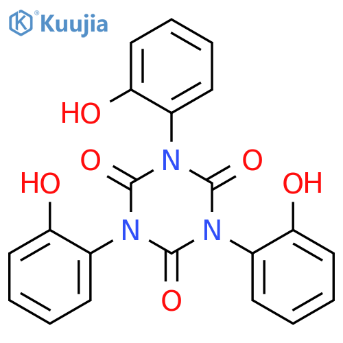 1,3,5-Triazine-2,4,6(1H,3H,5H)-trione, 1,3,5-tris(hydroxyphenyl)- structure