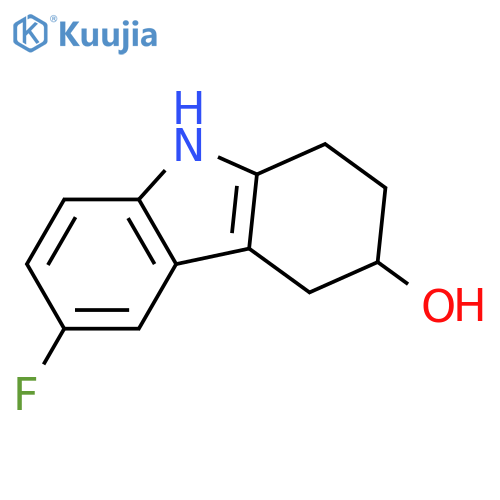 6-fluoro-2,3,4,9-tetrahydro-1H-carbazol-3-ol structure