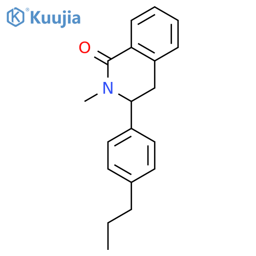 1(2H)-Isoquinolinone, 3,4-dihydro-2-methyl-3-(4-propylphenyl)- structure