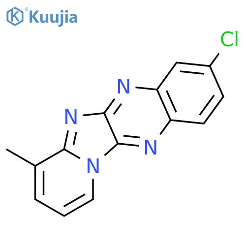 Pyrido[1',2':1,2]imidazo[4,5-b]quinoxaline, 8-chloro-4-methyl- structure