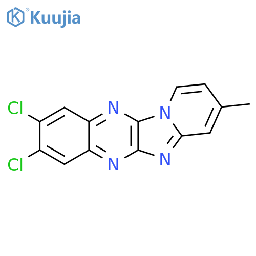 Pyrido[1',2':1,2]imidazo[4,5-b]quinoxaline, 8,9-dichloro-3-methyl- structure