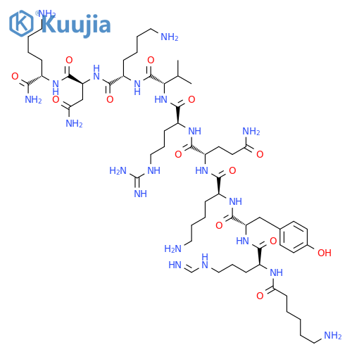 L-Lysinamide,L-glutaminyl-L-methionyl-L-alanyl-L-valyl-L-lysyl-L-lysyl-L-tyrosyl-L-leucyl-L-alanyl-L-alanyl-L-valyl-L-leucylglycyl-L-lysyl-L-arginyl-L-tyrosyl-L-lysyl-L-glutaminyl-L-arginyl-L-valyl-L-lysyl-L-asparaginyl-(9CI) structure