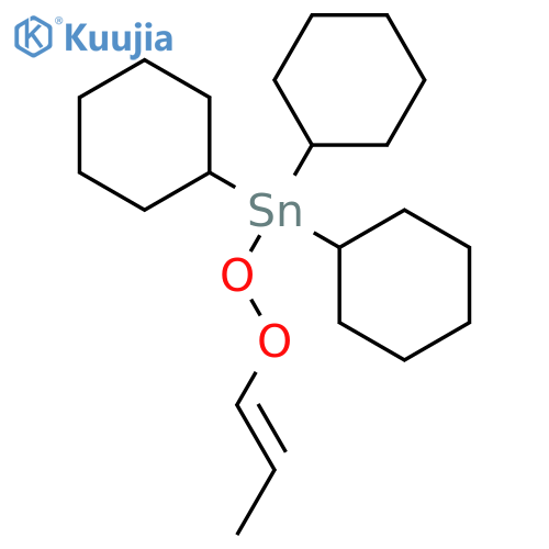 Stannane, tricyclohexyl(2-propenyldioxy)- structure