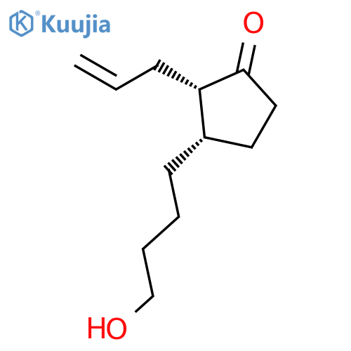 Cyclopentanone, 3-(4-hydroxybutyl)-2-(2-propenyl)-, cis- structure