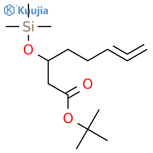 6,7-Octadienoic acid, 3-[(trimethylsilyl)oxy]-, 1,1-dimethylethyl ester structure