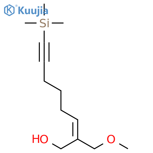 2-Octen-7-yn-1-ol, 2-(methoxymethyl)-8-(trimethylsilyl)- structure