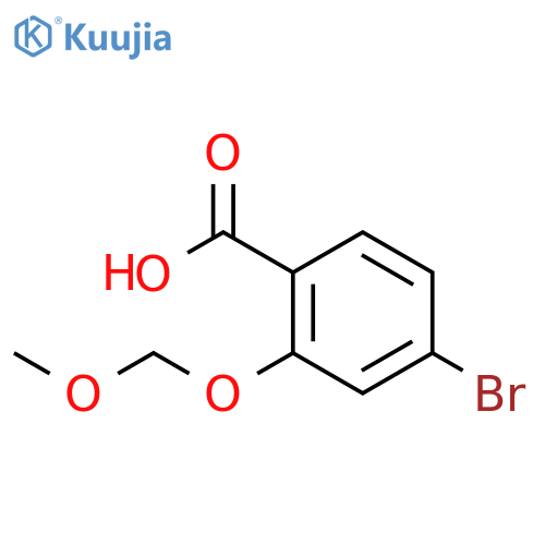 Benzoic acid, 4-bromo-2-(methoxymethoxy)- structure