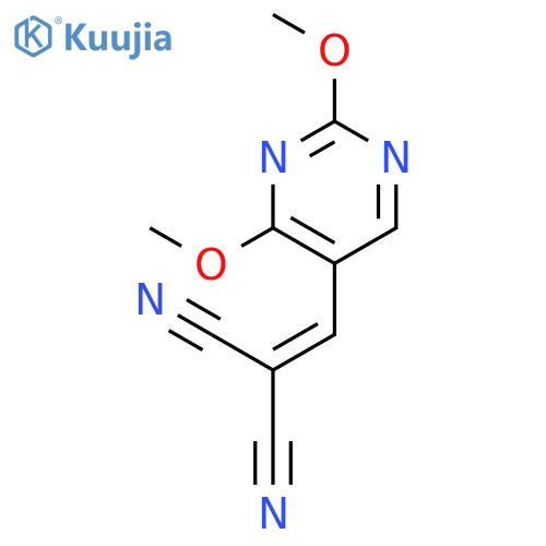 Propanedinitrile, [(2,4-dimethoxy-5-pyrimidinyl)methylene]- structure