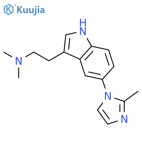 1H-INDOLE-3-ETHANAMINE, N,N-DIMETHYL-5-(2-METHYL-1H-IMIDAZOL-1-YL)- structure