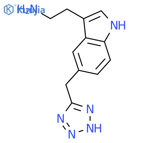 1H-Indole-3-ethanamine, 5-(1H-tetrazol-5-ylmethyl)- structure