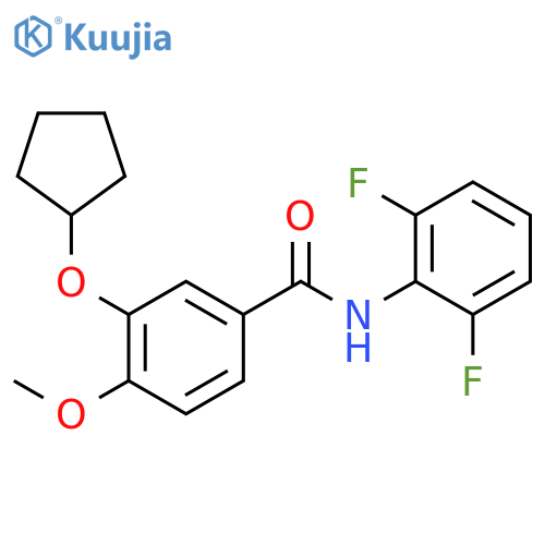 Benzamide, 3-(cyclopentyloxy)-N-(2,6-difluorophenyl)-4-methoxy- structure