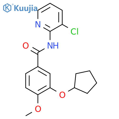 Benzamide, N-(3-chloro-2-pyridinyl)-3-(cyclopentyloxy)-4-methoxy- structure