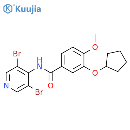 Benzamide, 3-(cyclopentyloxy)-N-(3,5-dibromo-4-pyridinyl)-4-methoxy- structure