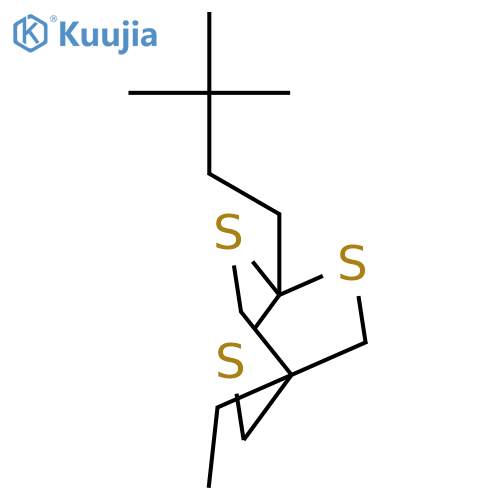2,6,7-TRITHIABICYCLO[2.2.2]OCTANE, 1-(3,3-DIMETHYLBUTYL)-4-ETHYL- structure