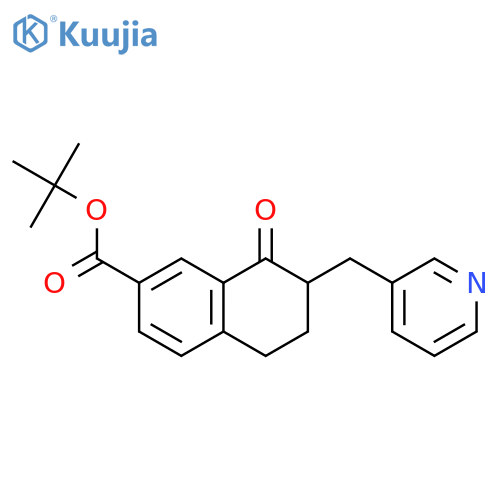 2-NAPHTHALENECARBOXYLIC ACID, 5,6,7,8-TETRAHYDRO-8-OXO-7-(3-PYRIDINYLMETHYL)-, 1,1-DIMETHYLETHYL ESTER structure