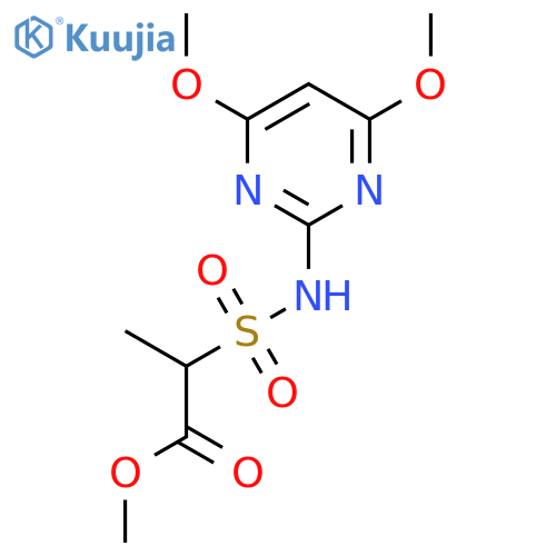 PROPANOIC ACID, 2-[[(4,6-DIMETHOXY-2-PYRIMIDINYL)AMINO]SULFONYL]-, METHYL ESTER structure