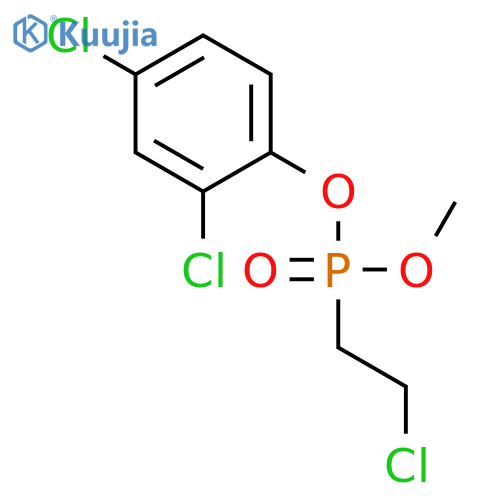 Phosphonic acid, (2-chloroethyl)-, 2,4-dichlorophenyl methyl ester structure