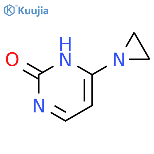 2(1H)-Pyrimidinone,6-(1-aziridinyl)- structure