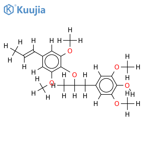 (7'E)-4-hydroxy-3,3',5,5'-tetramethoxy-8,4'-oxyneolignan structure