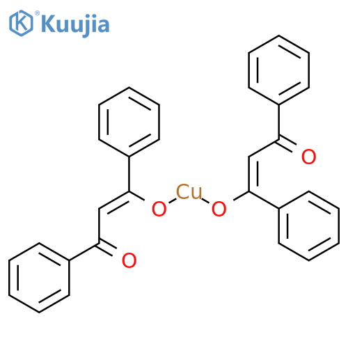 Copper,bis(1,3-diphenyl-1,3-propanedionato-kO1,kO3)-, (SP-4-1)- structure