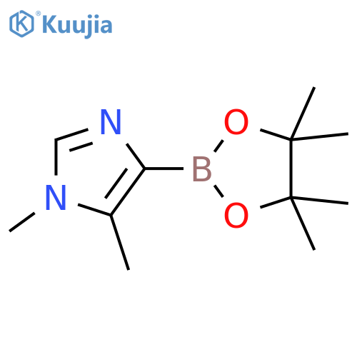 1,5-Dimethyl-4-(4,4,5,5-tetramethyl-[1,3,2]dioxaborolan-2-yl)-1H-imidazole structure