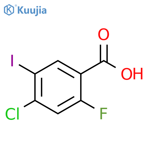 4-Chloro-2-fluoro-5-iodo-benzoic acid structure