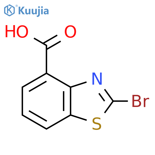 2-Bromo-1,3-benzothiazole-4-carboxylic acid structure