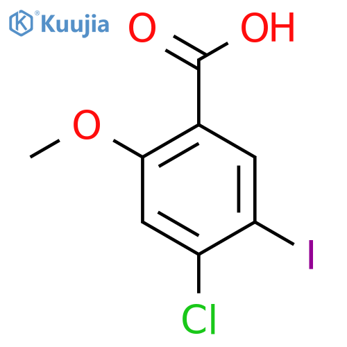 4-Chloro-5-iodo-2-methoxy-benzoic Acid structure