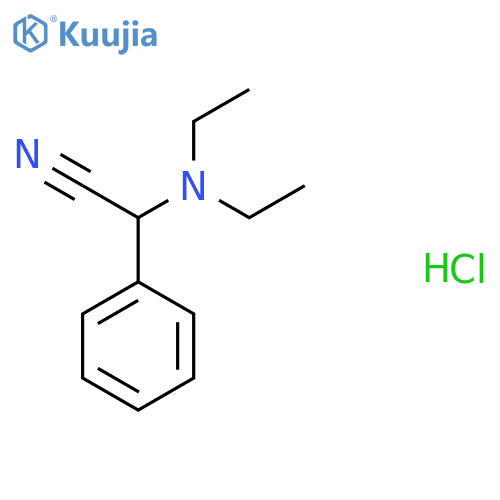 2-(Diethylamino)-2-phenyl-acetonitrile hydrochloride structure