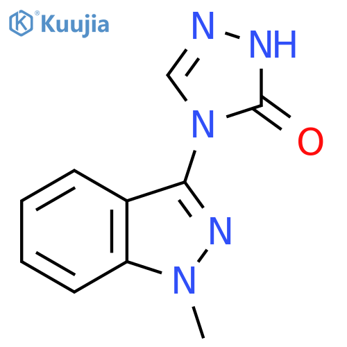 4-(1-Methyl-1H-indazol-3-yl)-2,4-dihydro-3H-1,2,4-triazol-3-one structure