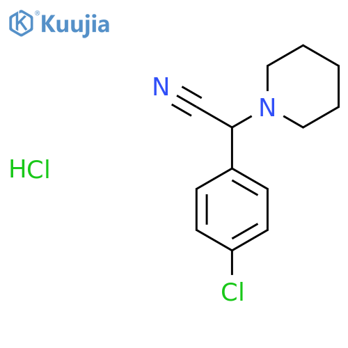 2-(4-Chlorophenyl)-2-(1-piperidyl)-acetonitrile hydrochloride structure