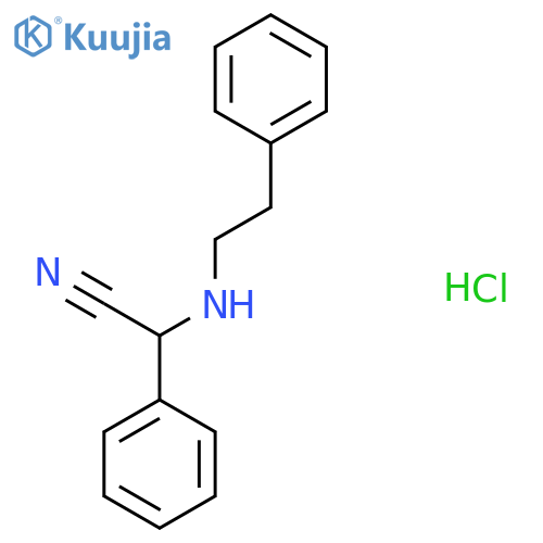 2-(Phenethylamino)-2-phenyl-acetonitrile hydrochloride structure