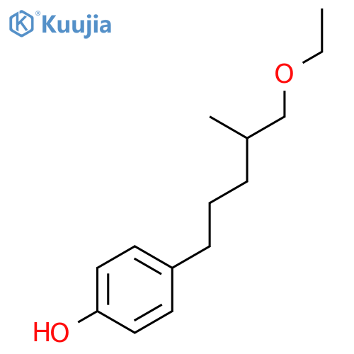 Phenol, 4-(5-ethoxy-4-methylpentyl)-, (+)- structure