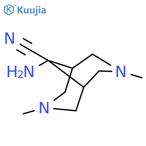 3,7-Diazabicyclo[3.3.1]nonane-9-carbonitrile, 9-amino-3,7-dimethyl- structure