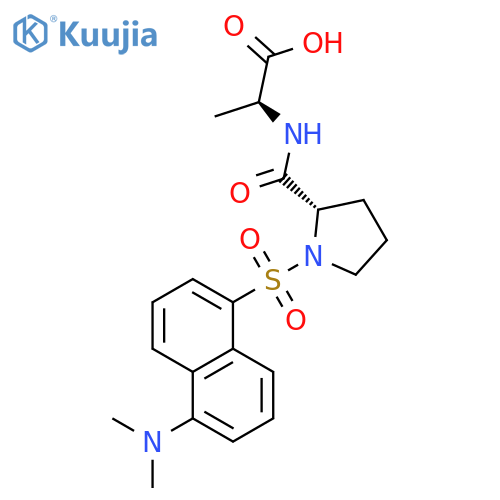 L-Alanine, N-[1-[[5-(dimethylamino)-1-naphthalenyl]sulfonyl]-L-prolyl]- structure
