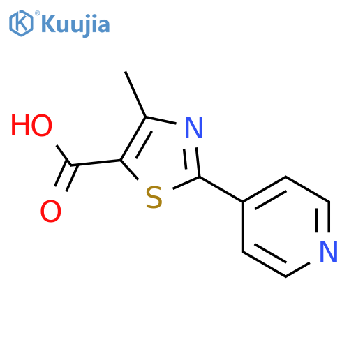 4-Methyl-2-(pyridin-4-yl)-1,3-thiazole-5-carboxylic Acid structure