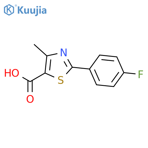 2-(4-Fluorophenyl)-4-methyl-1,3-thiazole-5-carboxylic Acid structure