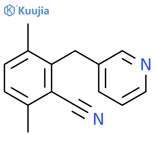Benzonitrile, 3,6-dimethyl-2-(3-pyridinylmethyl)- structure