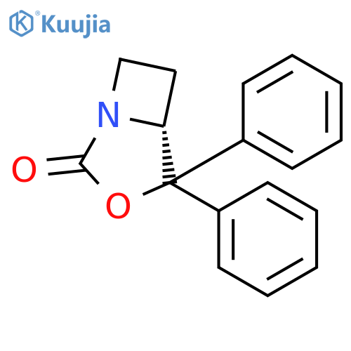 3-Oxa-1-azabicyclo[3.2.0]heptan-2-one, 4,4-diphenyl-, (R)- structure