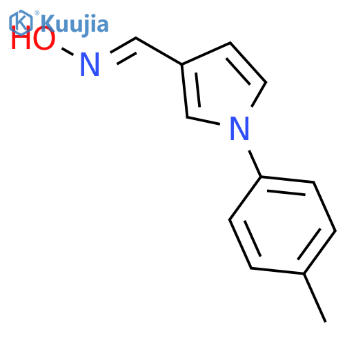 1H-Pyrrole-3-carboxaldehyde, 1-(4-methylphenyl)-, oxime structure